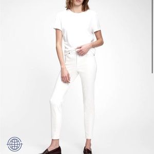 Gap High Rise White Skinny Jean